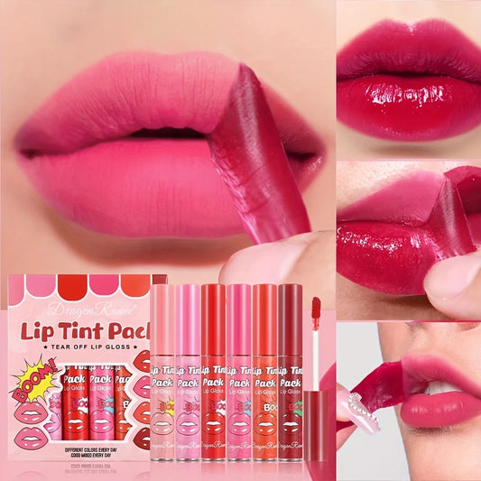 6-Piece Magic Lip Stain Set Proof Color