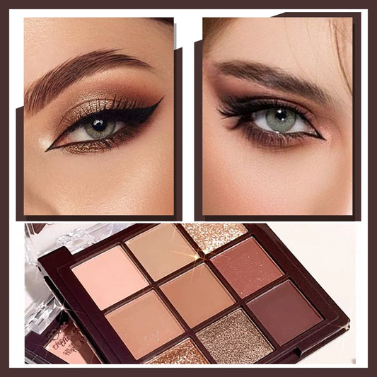 9 Color Neutral Eyeshadow Palette Makeup