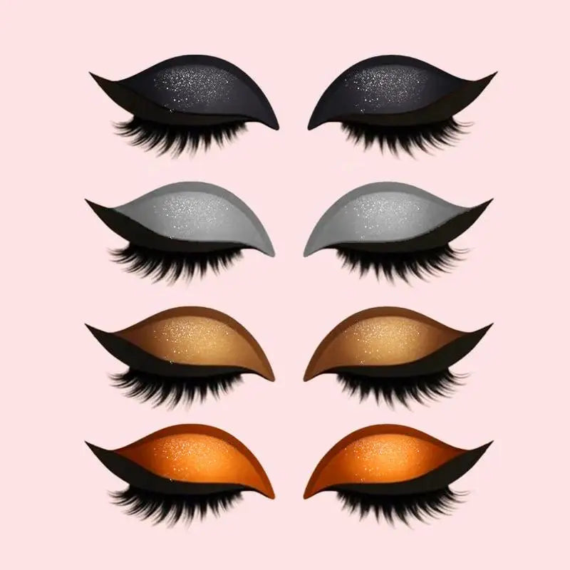 1Pair Eye Shadow Eyelash Patches Stickers
