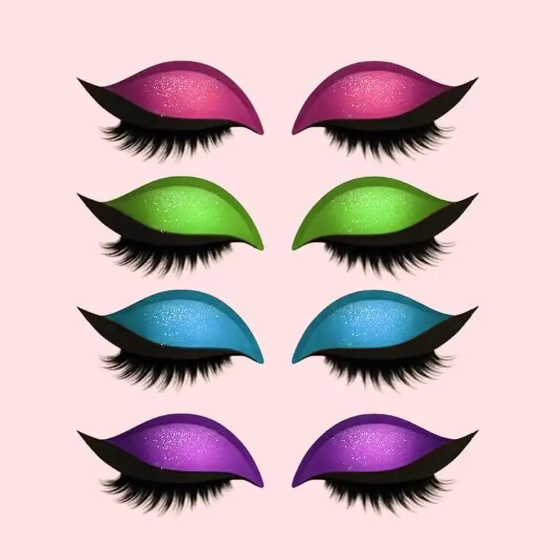 1Pair Eye Shadow Eyelash Patches Stickers